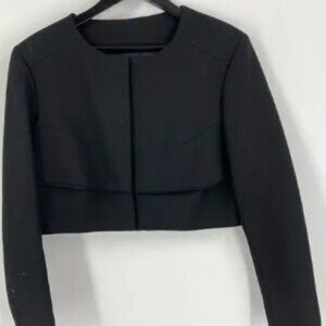 Paper London Women’s Cropped Black Blazer Jacket size 14